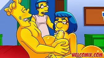 Barty fucking his friend's mother - The Simptoons Simpsons porn