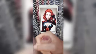 Scarlett Johansson Black Widow Anime Cum Tribute