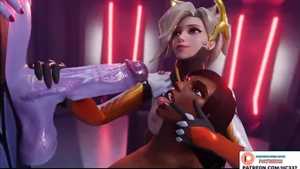 WIDOWMAKER FUTA GETTING BLOWJOB WROM MERCY AND PHARAH - OVERWATCH FUTANARI HENTAI 3D ANIMATED 60FPS