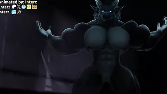 Dragon Halloween Muscle Growth Animation