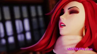 Superb Redhead With Freckles 3D Animation