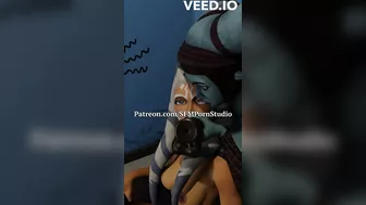 Aayla Secura force throat fucks Ahsoka Tano (With Sound) SFM Animation