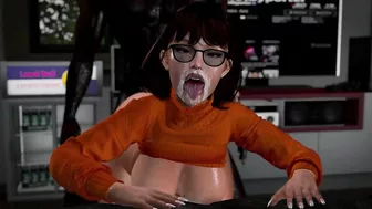 Thick Nerd Pawg Velma Sucks and Gets Fucked By BBC