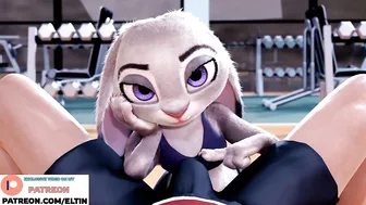 Judy Hopps Swallow Dick And Getting Cum In Gym | Best Furry Hentai Zootopia 4K 60 FPS