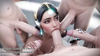 Overwatch Symmetra Gangbang | Uncensored Hentai AI generated