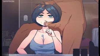 Time Freeze And Face Fucking With Huge Cock (Derpixon) Animation Porn