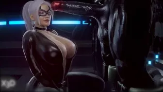 3D / Blender ???? Black Cat X Venom Blowjob | 60 FPS ????