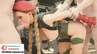 Cammy Street Fighter Sweetly Swallows Dick And Takes Cock In Ass | Exclusive hentai Street Fighter