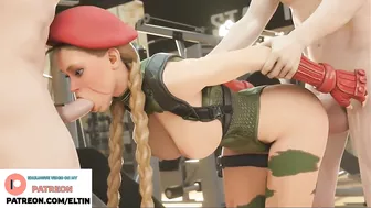 Cammy Street Fighter Sweetly Swallows Dick And Takes Cock In Ass | Exclusive hentai Street Fighter