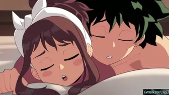 My hero academia Izuku Midoriya and Uraraka have beautiful sex