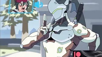 Overwatch Genji and Kiriko hentai