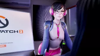 Overwatch 2 porn Dva first anal with a big black cock rule34 3D hentai