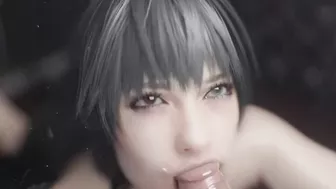 3D hentai girl blowjob cum in mouth animation sfm Unreal Engine 5