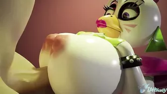 CUTE FURRY ANIMATRONIC GIRL DO HOT TITSJOB AND CREAMPIE FUCKING | AMAZING FNAF CHICA HENTAI ANIMATED