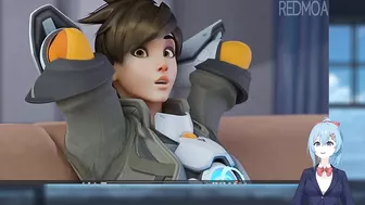 Kissing it up and down... ???? Tracer Blowjob - Overwatch Hentai