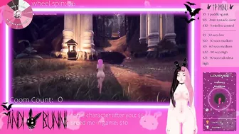 vtuber whore plays games while chat plays with her pussy