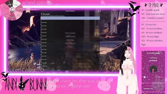 vtuber whore plays games while chat plays with her pussy