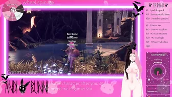 vtuber whore plays games while chat plays with her pussy