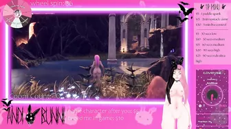 vtuber whore plays games while chat plays with her pussy