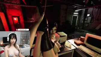 I didn't realize I could move the camera around in VR... sorry for the angles! Ada Wong