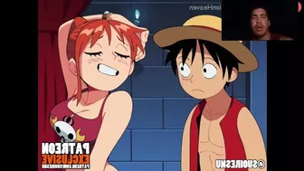 Nami tries to take Luffy's treasure and ends up getting fucked and filled with semen uncensored hent