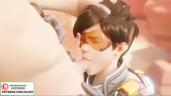 TRACER DO AMAZING BLOWJOB AND GETTIUNG CUM ON FACE OVERWATCH STORY HENTAI ANIMATIONS