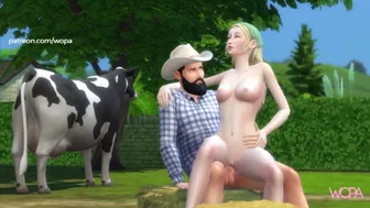 [TRAILER] Fucking my beta debtor's wife who hid on his farm - Outdoors with beautiful blonde