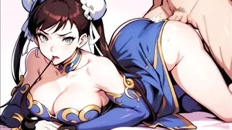 Chun-Li Fucks Everybody - BJ, Gangbang, Anal, Bukkake Animated Comic