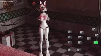 a very strange pizzeria with a very strange Mangle