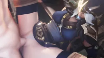 League of Legends Compilation Ashe Vi Kda Evelynn Akali rule34 3D Hentai