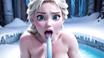 Elsa Loves Being Nude and Sucking Cock - Frozen Porn Parody