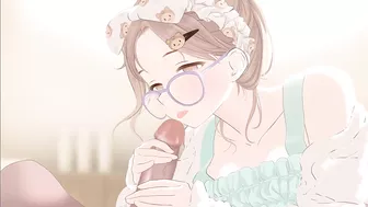 Cute anime girl savoring big cock