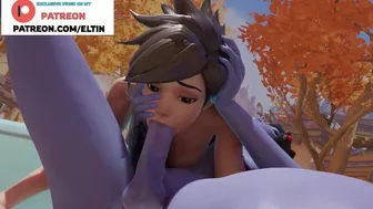 Futanari Tracer Do Amazing Deep Blowjob In Car | Best Futa Overwatch Hentai 4k 60fps