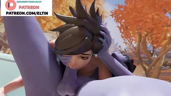 Futanari Tracer Do Amazing Deep Blowjob In Car | Best Futa Overwatch Hentai 4k 60fps