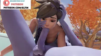 Futanari Tracer Do Amazing Deep Blowjob In Car | Best Futa Overwatch Hentai 4k 60fps