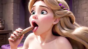 Rapunzel Loves Very Long.... Hair - Tangled Porn Parody