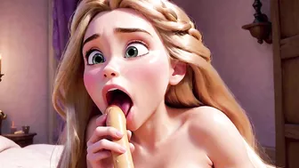 Rapunzel Loves Very Long.... Hair - Tangled Porn Parody