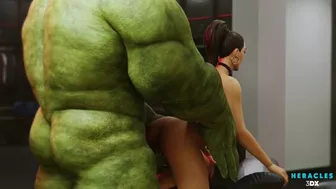 Hulk and She-Hulk having fun