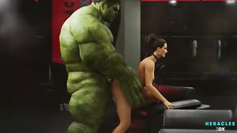 Hulk and She-Hulk having fun