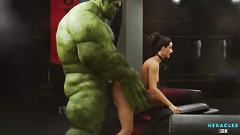 Hulk and She-Hulk having fun