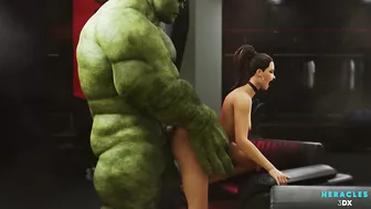 Hulk and She-Hulk having fun