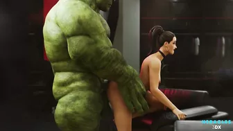 Hulk and She-Hulk having fun