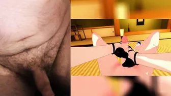 Big Ass Hinata blowjob 3D game hentai