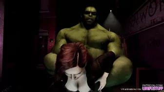 Black Widow and Hulk The Sun is getting ral low