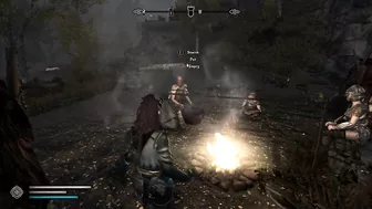 Horny Khajiit uses magic to fuck group of hunters