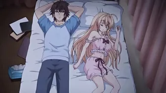 Finally in got One night share bed with my cute virgin step sister anime hentai uncensored