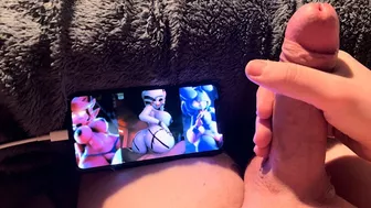 Watching FNAF porn