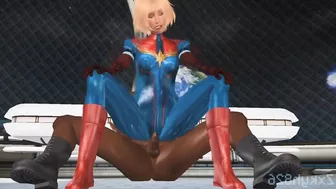 MILF CAPTAIN MARVEL BANGS PETER PARKER POV - Little Puck - Superheroine POV