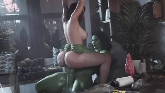 She Hulk & Sexy Invisible Woman Get Down And Dirty Parody