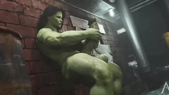 She Hulk & Sexy Invisible Woman Get Down And Dirty Parody